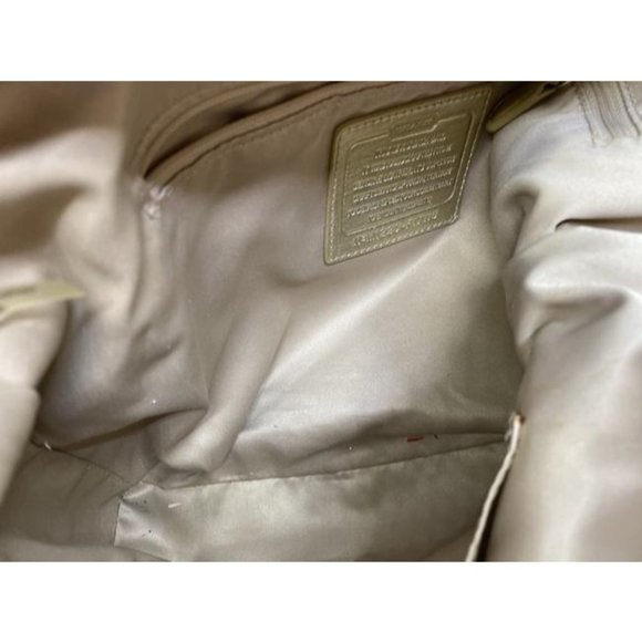 coach white gold leather cross body bag - Picture 9 of 9